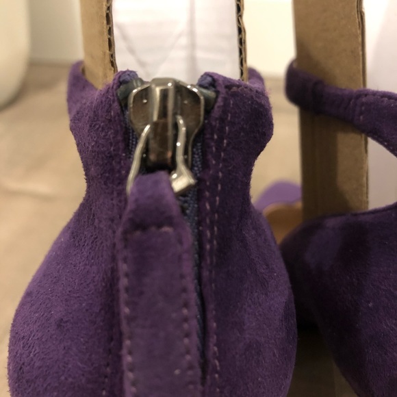 Purple Micro Suede Nine West Pumps | Heels - Picture 3 of 6